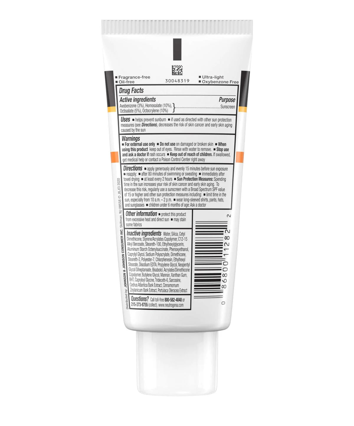 Neutrogena Clear Face Oil Free Sunscreen Broad Spectrum Spf 50 88ml