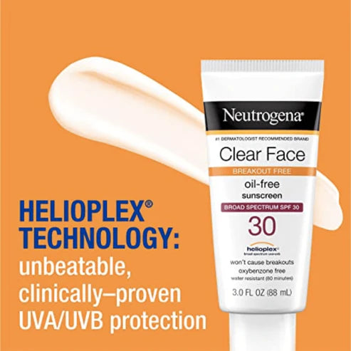 Neutrogena Clear Face - oil free sunscreen SPF 30