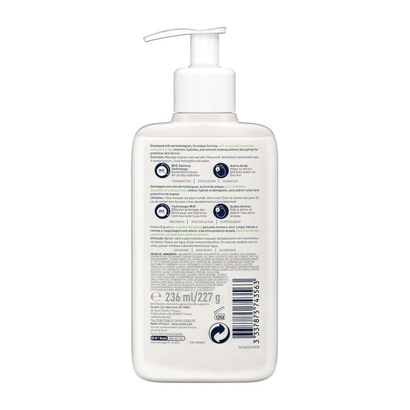 CeraVe Hydrating Cream to Foam Cleanser 236ml Pakistan
