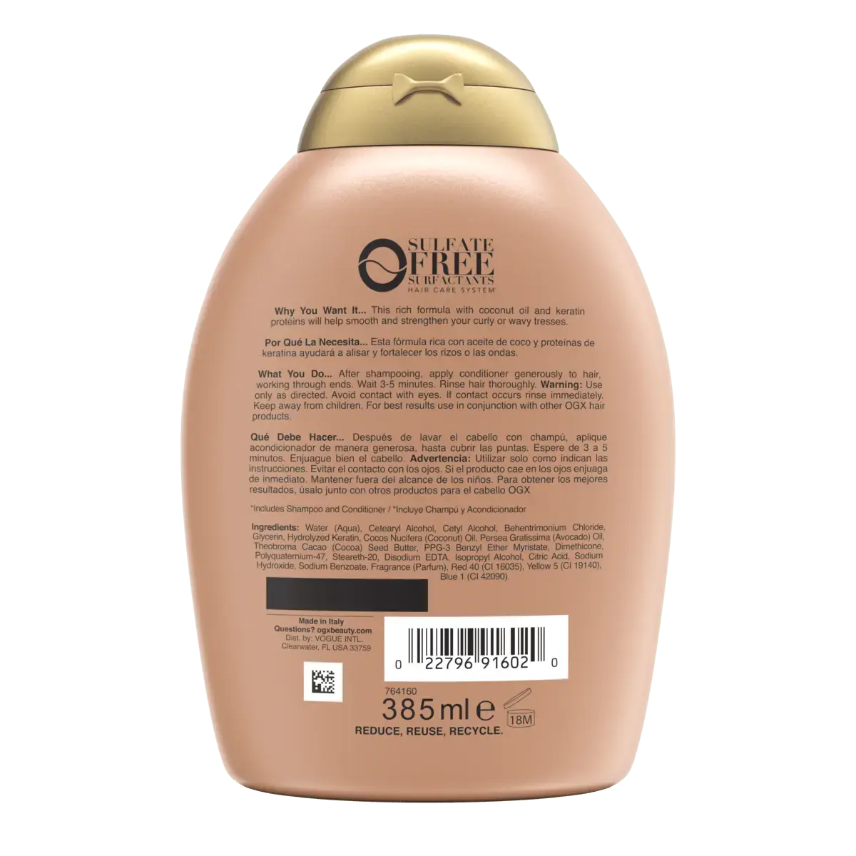 Ogx Ever Straightening Brazilian Keratin Smooth Conditioner 385Ml