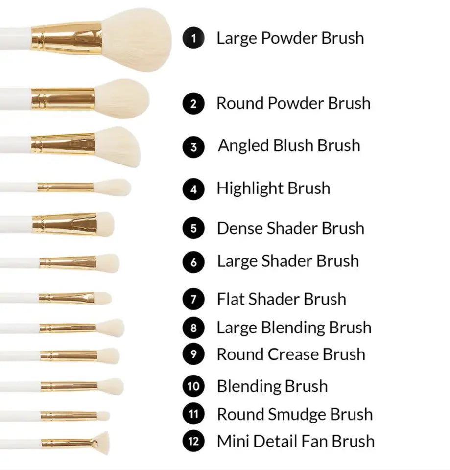 BH Cosmetics "There’s Snowbody Like You" 12 Piece Brush Set.New