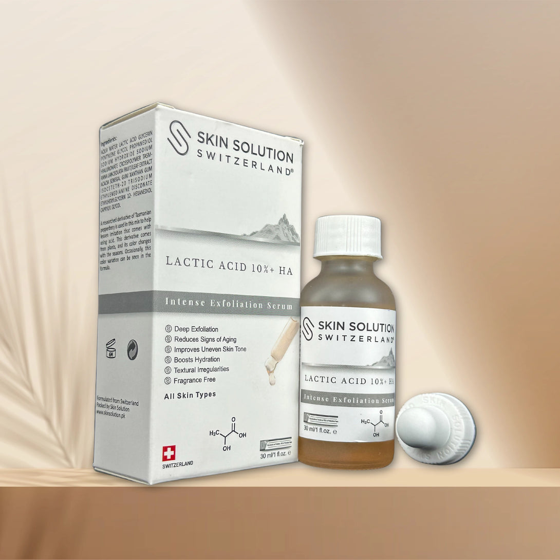 Skin Solution Lactic Acid 10% HA Intense Exfoliating Serum 30ml Pakistan