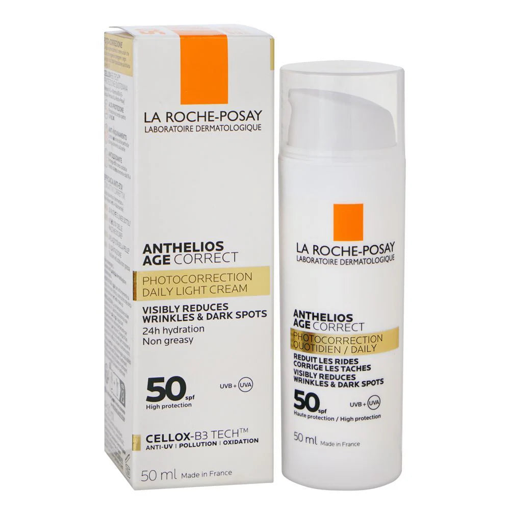 La Roche-Posay Anthelios Age Correct cream packaging on a white background