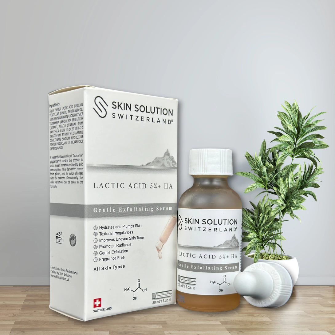 Skin Solution Lactic Acid 5 HA Exfoliating Serum 30ml Pakistan