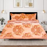 Rusty Peach Fancy Bed Sheet Set