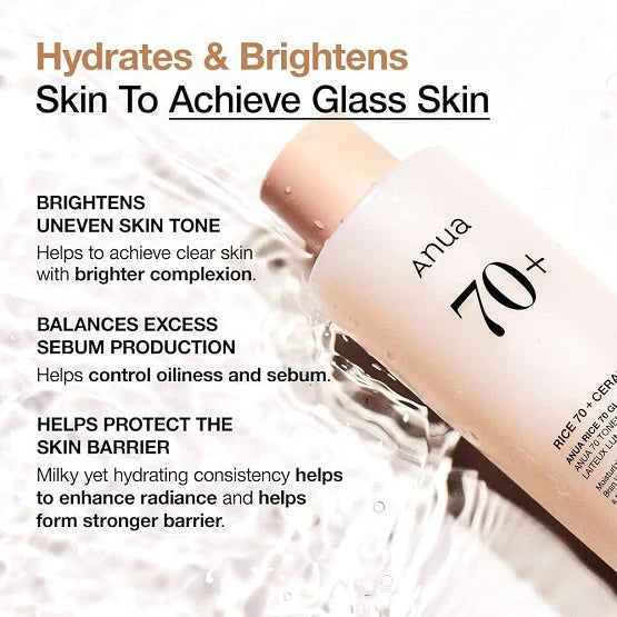 Anua Rice 70 Glow Milky Toner 250ml Pakistan
