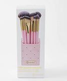 BH Cosmetics - Pink Studded Elegance 12 Piece Brush Set with a Brush Stand