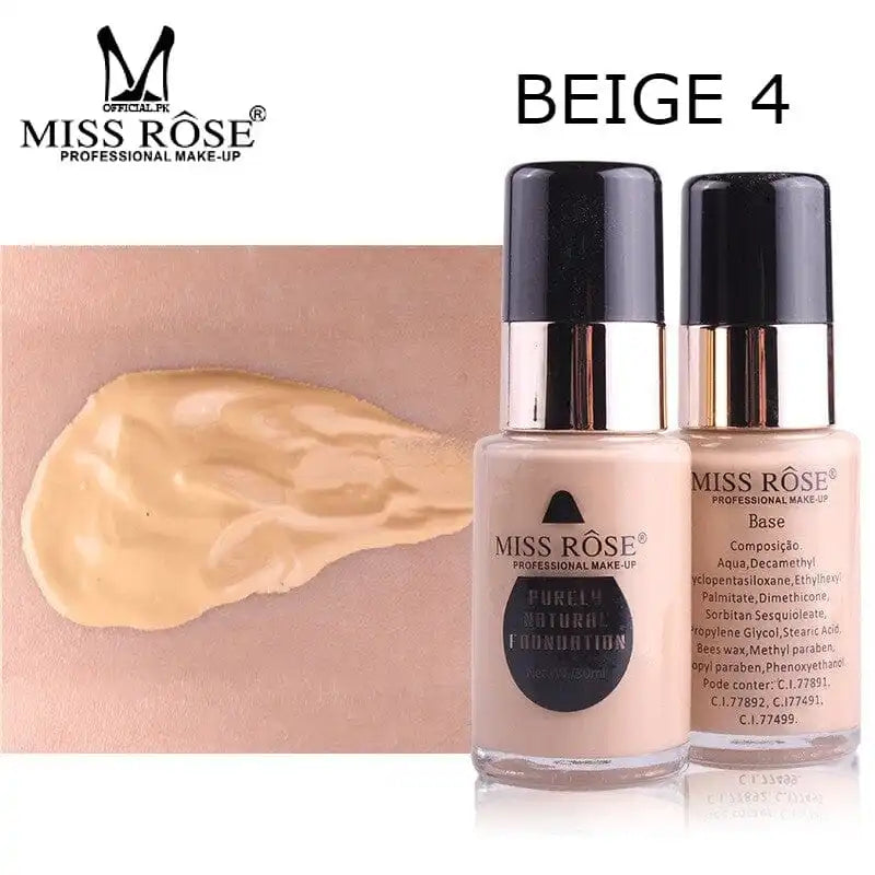 Miss Rose Professional MakeUp Natural Foundation 30ML-trendify.pk