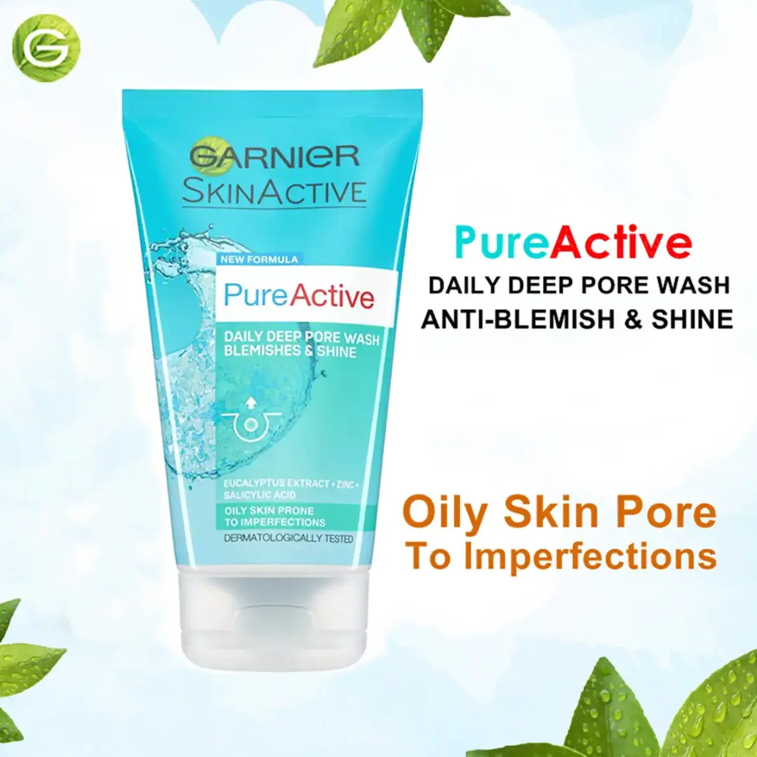 Garnier Pure Active Face Wash 150ml Pakistan-trendify.pk
