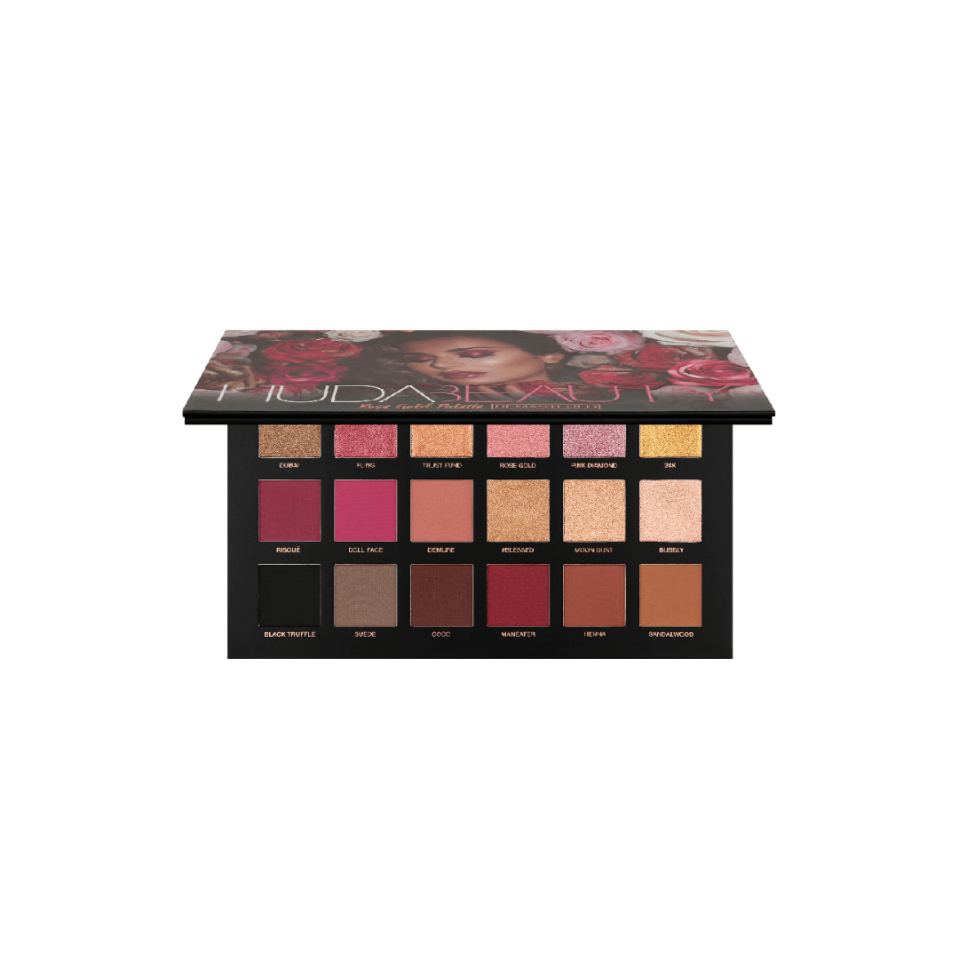 Huda Beauty Rose Gold Remastered Eyeshadow Palette Pakistan-trendify.pk