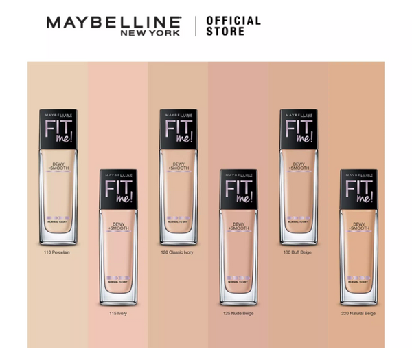 Maybelline Fit Me Dewy and Smooth Foundation Pakistan- trendifypk