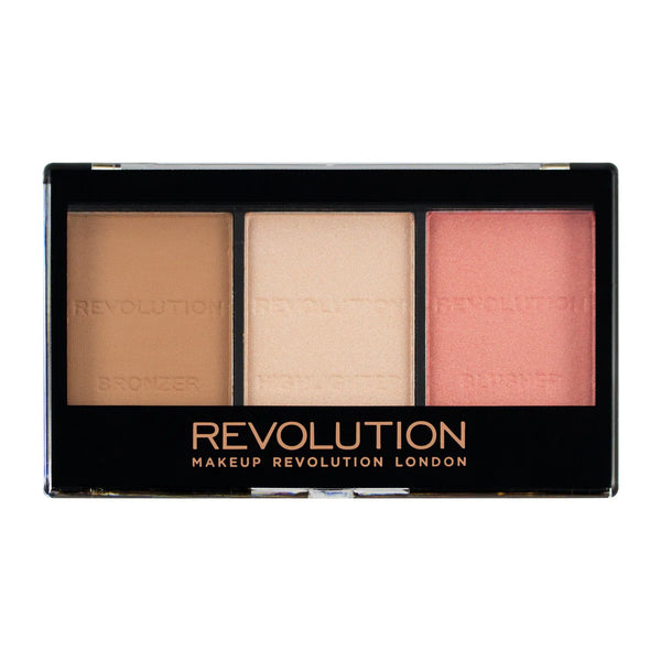 Makeup Revolution Ultra Contour Kit Fair C01 Bronzer / Highlighter & Blush