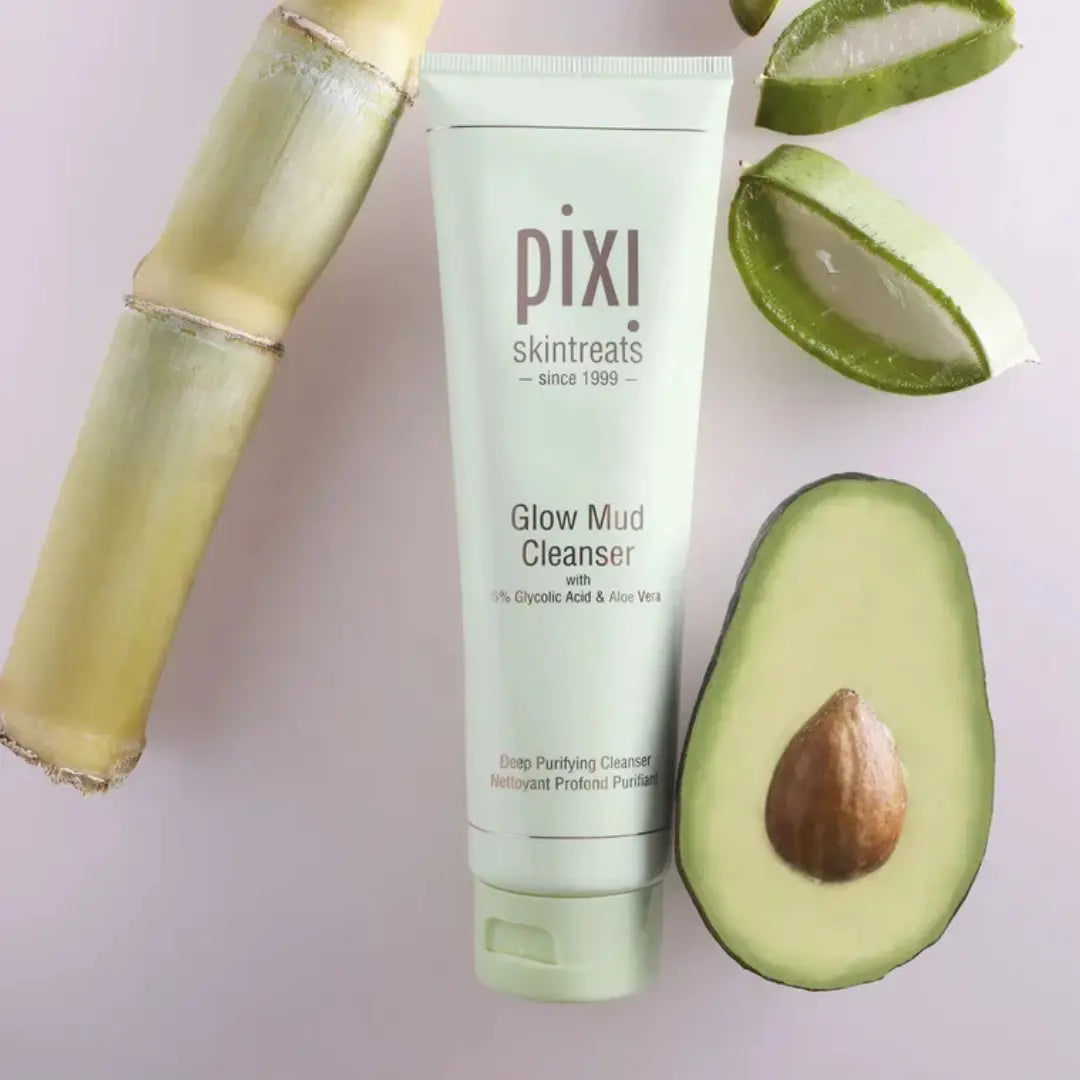  Pixi Glow Mud Cleanser Glycolic Aloe Pakistan-trendify.pk