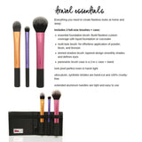 Real Techniques by Samantha Chapman On Location Travel Essentials 3 Brushes and Case