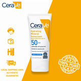 Cerave Haydrating Mineral Sunscreen Broad Spectrum SPF 50 Face 75ml