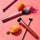 Real Techniques Everyday Essentials Makeup Brush Set with Bonus Miracle Complexion Sponge