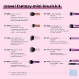 Real Techniques Makeup Brushes Travel Fantasy Mini Set 10 In 1 + Bag