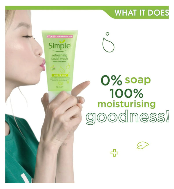 Simple Kind to Skin Refreshing Facial Wash 50ml