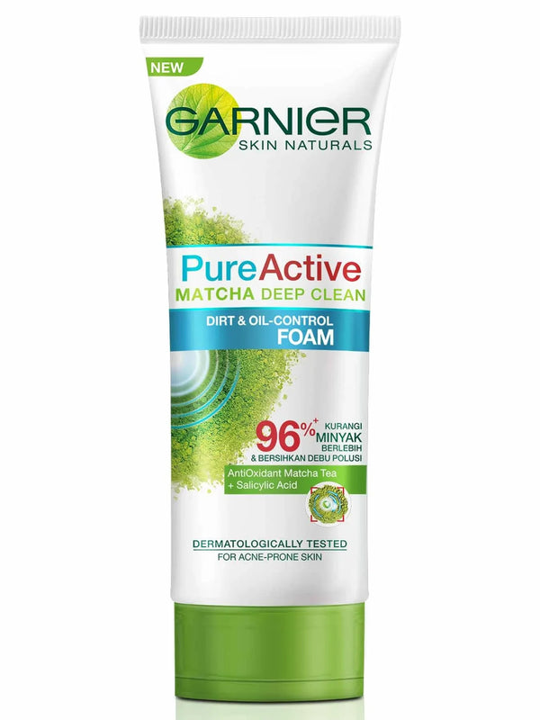 Garnier Pure Active Matcha Deep Clean Facial Foam