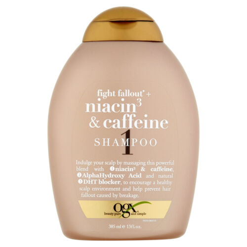 OGX Fight Fallout Niacin3 &amp; Caffeine Shampoo DHT Blocker Helps Prevent Hair Loss