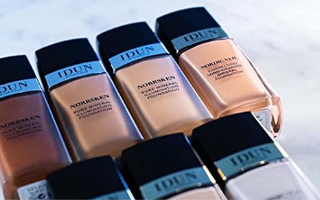 IDUN Minerals Norrsken Longwear Liquid Foundation with Poreless, Luminous Coverage, Dewey, Glowing Finish, Vegan, Cruelty and Silicone Free Makeup - trendifypk