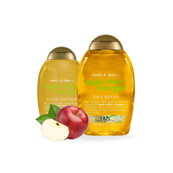 Ogx Clarify &amp; Shine + Apple Cider Vinegar Shampoo &amp; Conditioner Set - trendifypk
