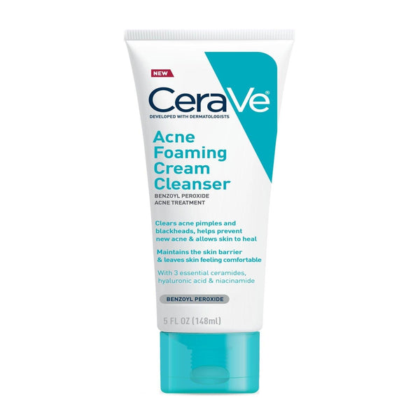 CeraVe Acne Foaming Cream Cleanser 4% Benzoyl Peroxide 150ml Pakistan- trendifypk