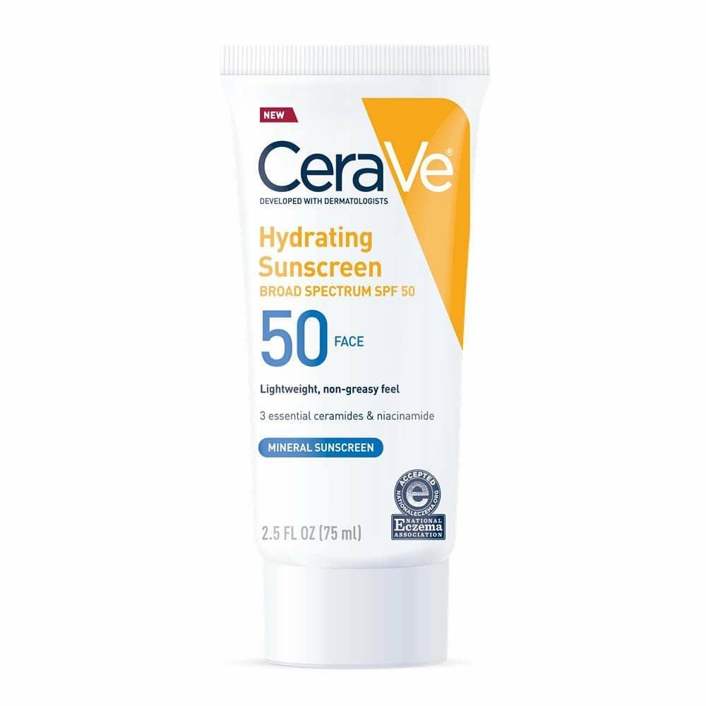 CeraVe Hydrating Mineral Sunscreen SPF 50 Face 75ml Pakistan- trendifypk