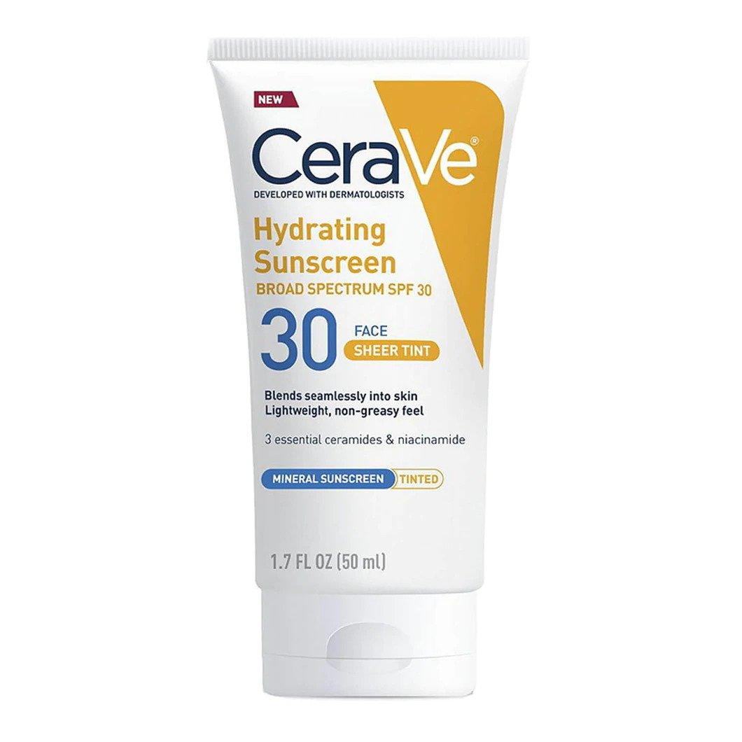 CeraVe Hydrating Tinted Sunscreen SPF 30 50ml Pakistan - trendifypk