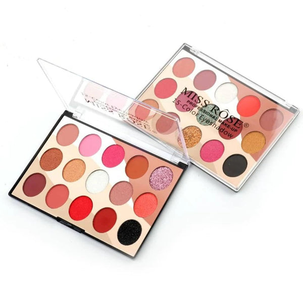 Miss Rose 15 Color Eyeshadow Palette 02 - trendifypk