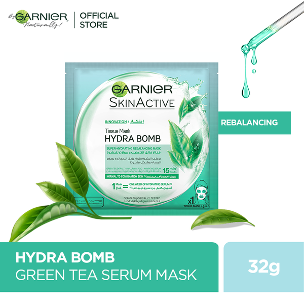 Garnier Green Tea Hydra Bomb Sheet Mask Pakistan- trendifypk